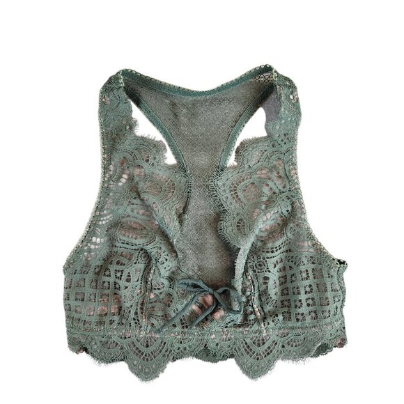 Victoria's Secret Dream Angels Wireless Eyelash Lace Bralette Sexy Sheer sz XS - Picture 1 of 11